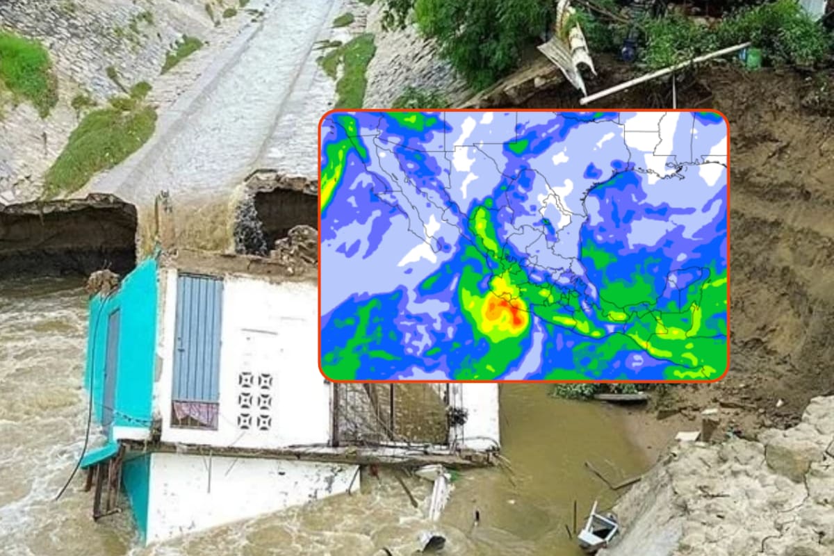 Declaran alerta en 4 estados por el huracán Simon categoría 4 y suspenden actividades ante el riesgo de inundaciones, deslaves y vientos de 240 km/h