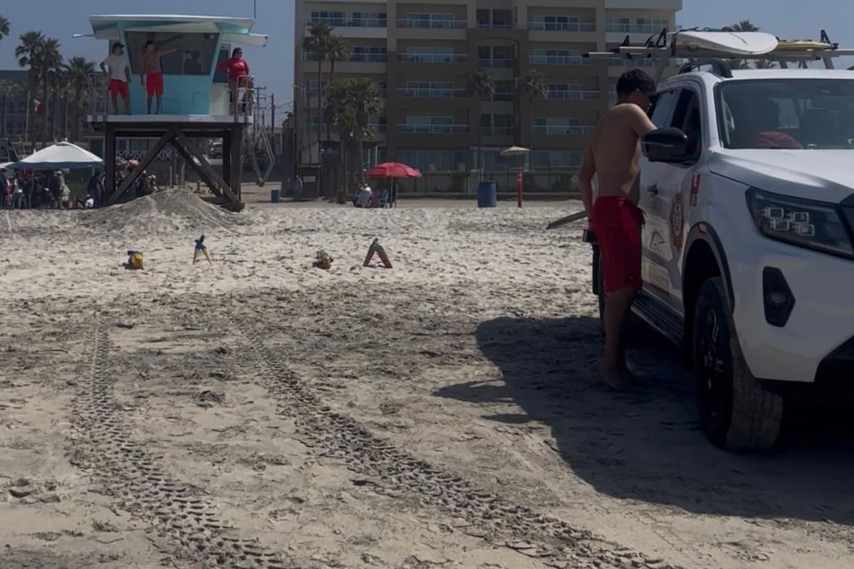Refuerzan vigilancia en playas de Rosarito ante alta afluencia por Semana Santa