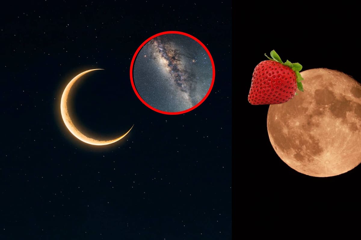 ¿Cuándo se podrá observar la Luna de Fresa y la Super Luna Nueva en el mes junio de 2026?