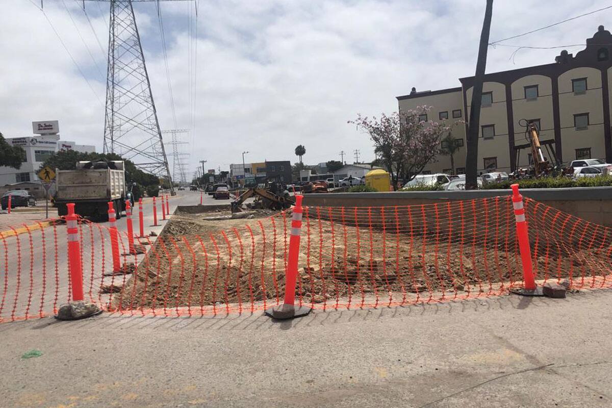 Obras de rehabilitación frente a Palacio Municipal de Rosarito podrían durar dos meses