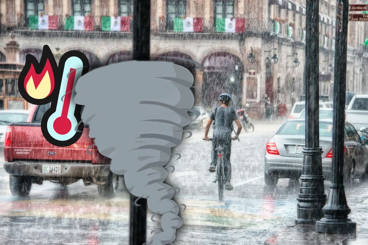 Condiciones del clima en México: lluvias intensas, calor extremo y posibles torbellinos. Foto: Pexels/Canva