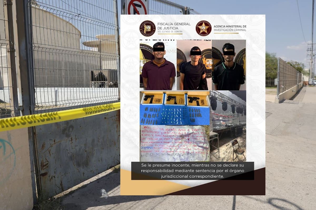 Acusan de homicidio a tres detenidos relacionados con el ataque al CUM de Hermosillo previo a “Noche Suprema” y un juez les impone prisión preventiva