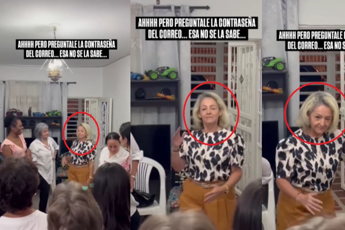 “Pero pregúntenle la contraseña del correo... no se la sabe”: Joven graba a su madre haciendo el paso del robot en una fiesta con sus amigas de su edad
