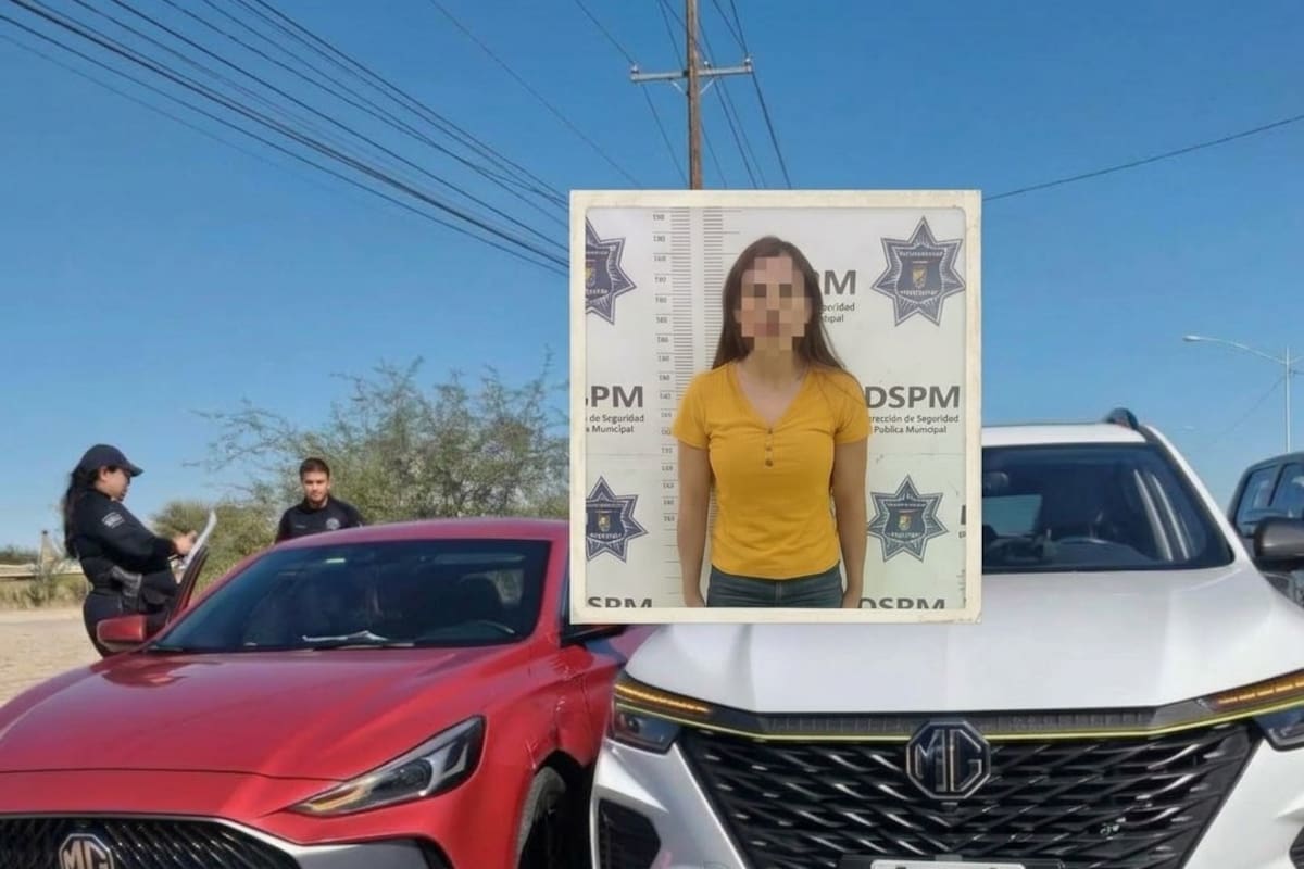 Mujer sigue a su expareja y choca contra su auto en Compuertas; es detenida