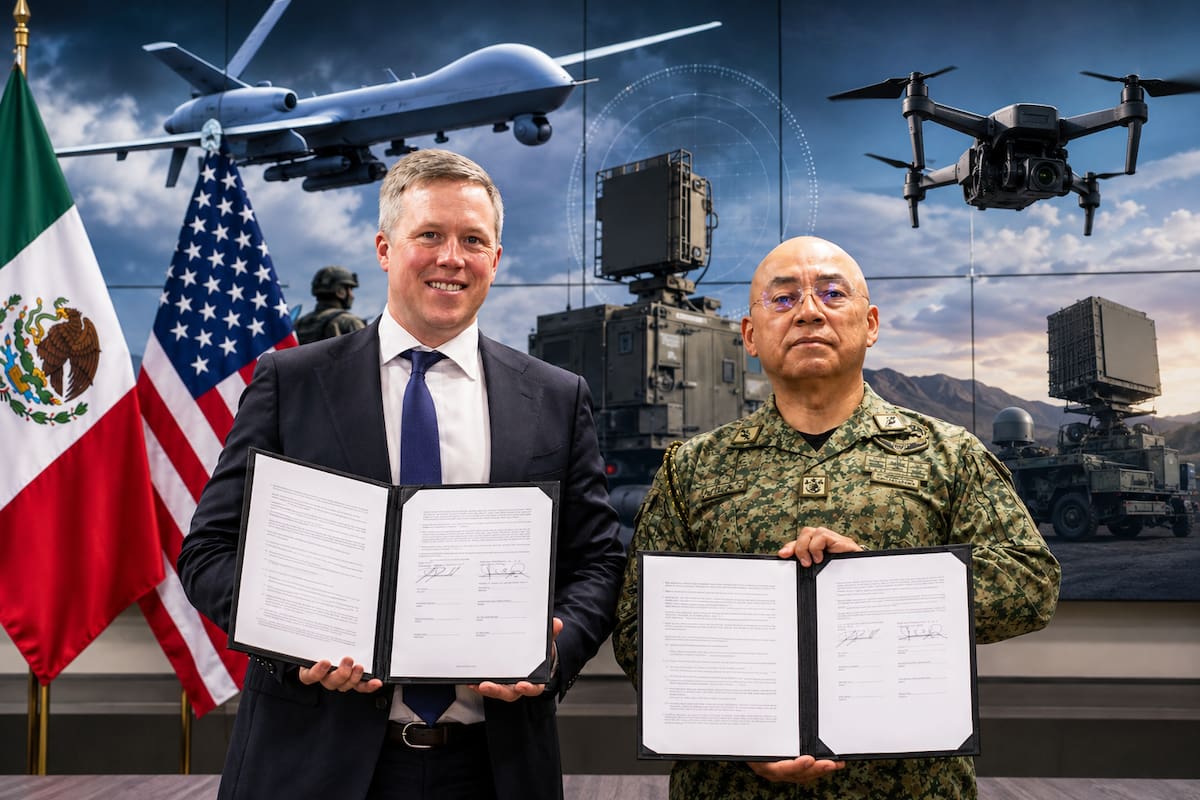 México podrá acceder a drones y sistemas antidrones de EEUU tras acuerdo de Defensa que Washington vincula con el combate a los cárteles