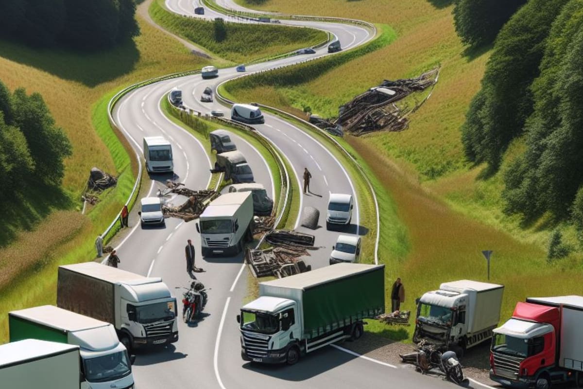Derrumbe en las Cumbres de Maltrata deja a transportistas varados y estiman al menos dos días para reabrir la vía