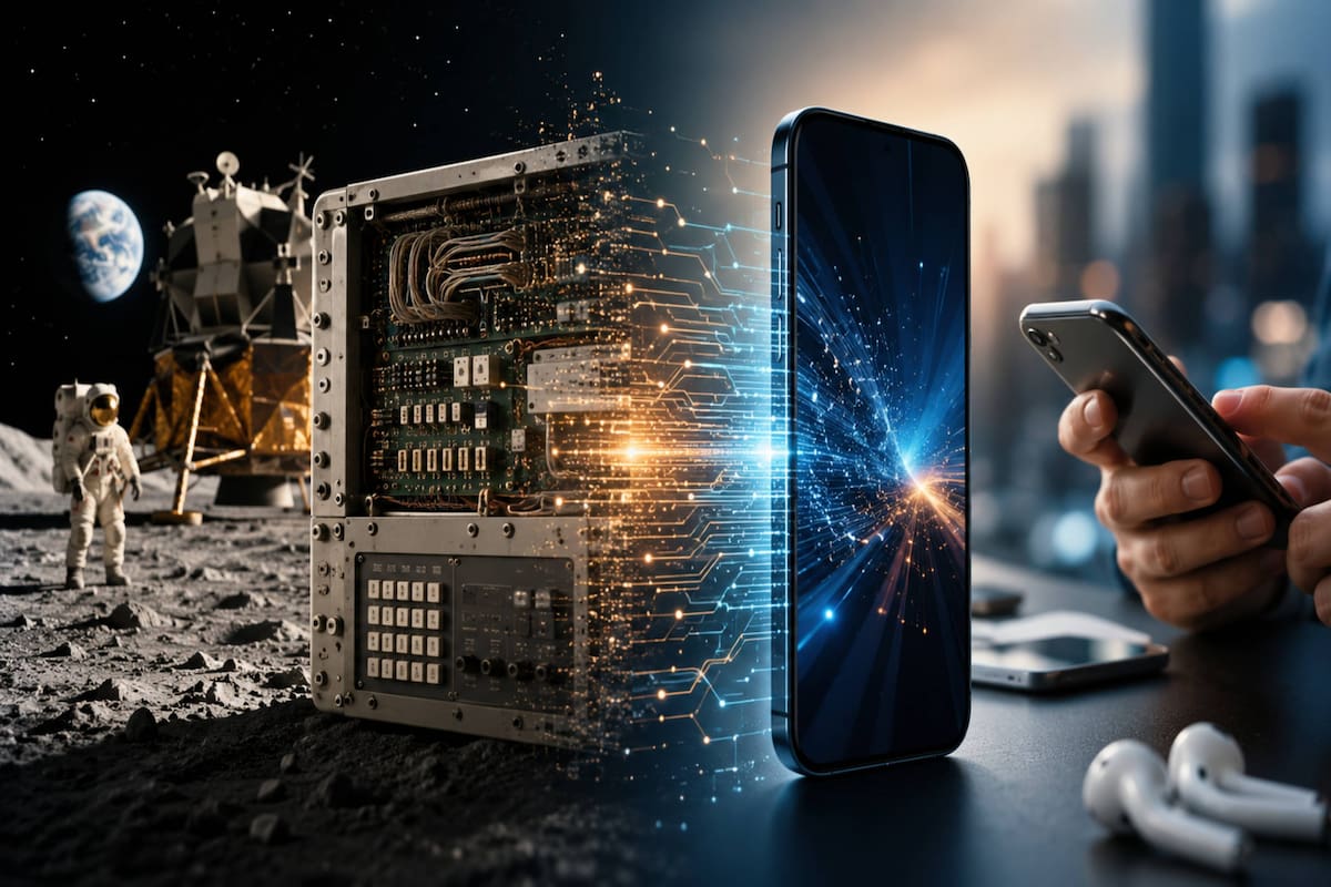 ¿Sabías que los smartphones modernos tienen más potencia que los ordenadores que llevaron al hombre a la Luna?