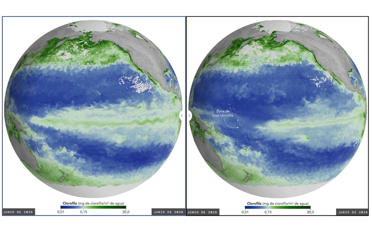 Imágenes satelitales de la NASA.