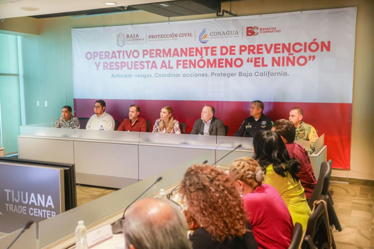 Activan Consejo Estatal de Protección Civil ante lluvias en BC de este fin de semana