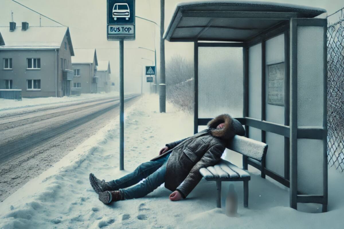 Encuentran a un hombre muerto en una parada de autobús en Houston por el frío extremo