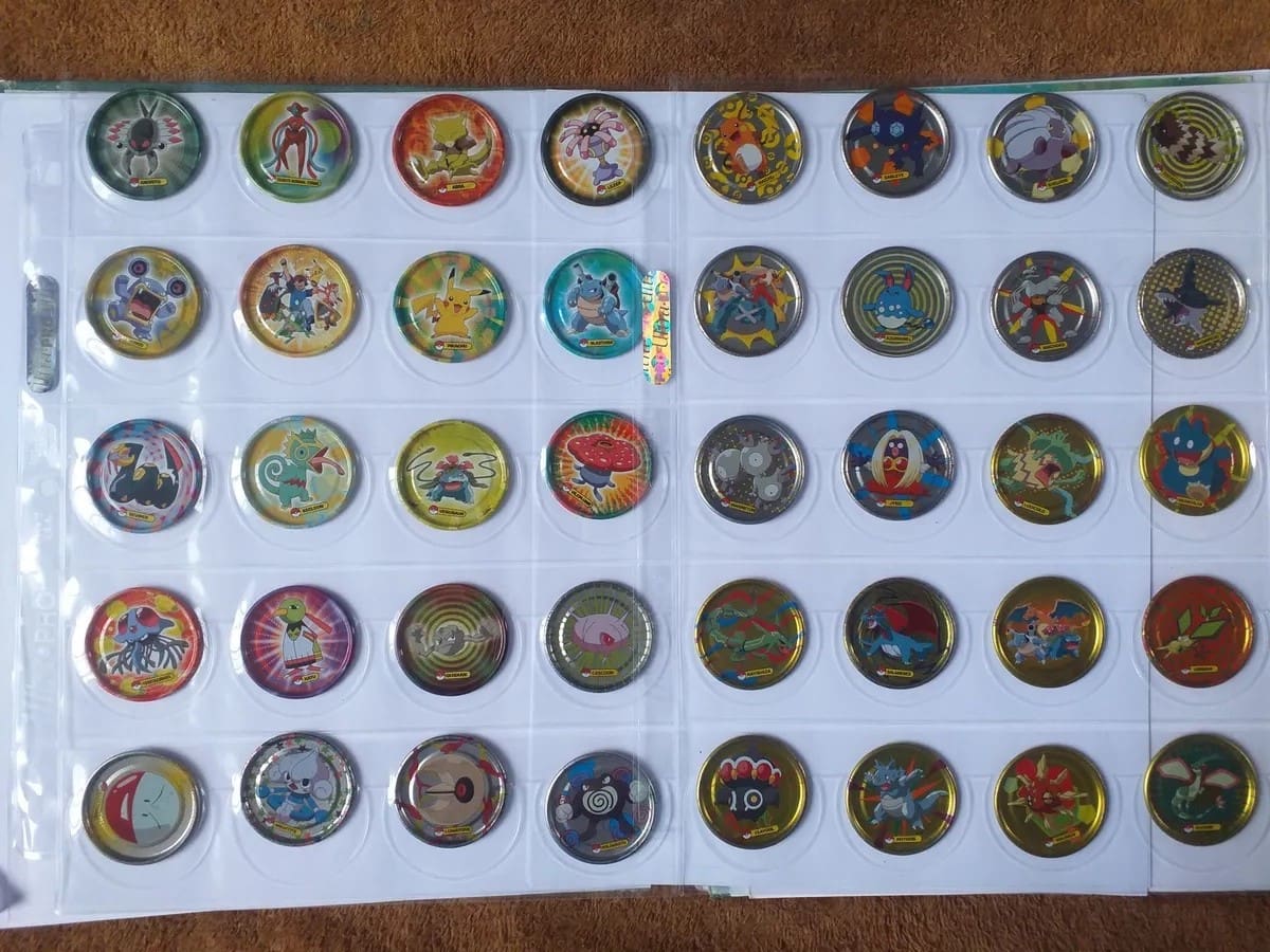 Cuarta generación de tazos Pokémon (2007).