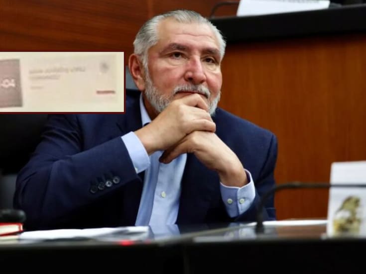 Apareció el nombre de Adán Augusto rotulado en oficina entre bloque del PRI, esto se sabe