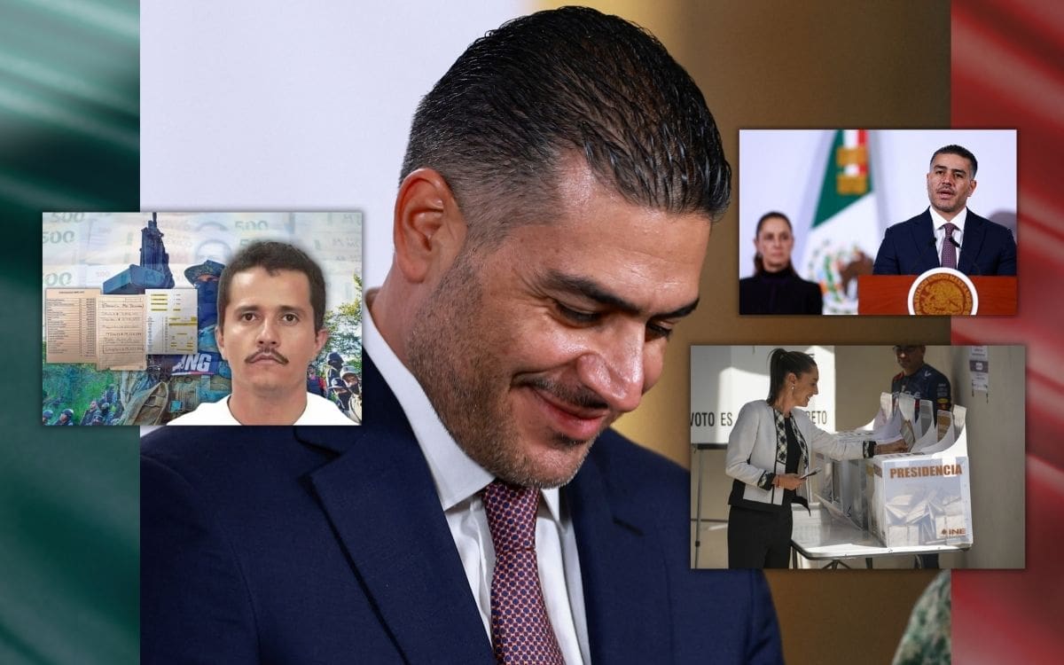 La muerte de “El Mencho” impulsa el perfil político de Omar García Harfuch. | Crédito: REUTERS/Banco digital GH