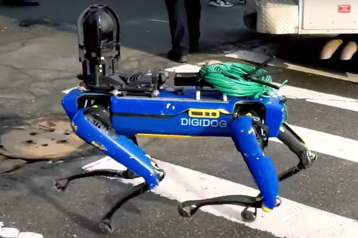 La aparición de un perro robot durante una detención en Nueva York causa revuelo