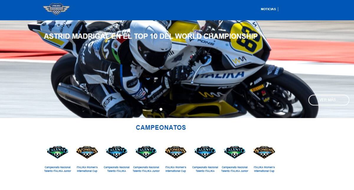 La marca de motos de Salinas Pliego tiene una línea de carreras y deportiva llamada Italika Racing.