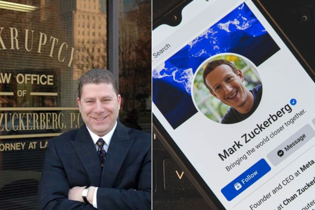 Mark Zuckerberg demanda a Meta: Abogado con el mismo nombre se harta de ser acusado de hacerse pasar por su CEO y que le cierren todas sus cuentas