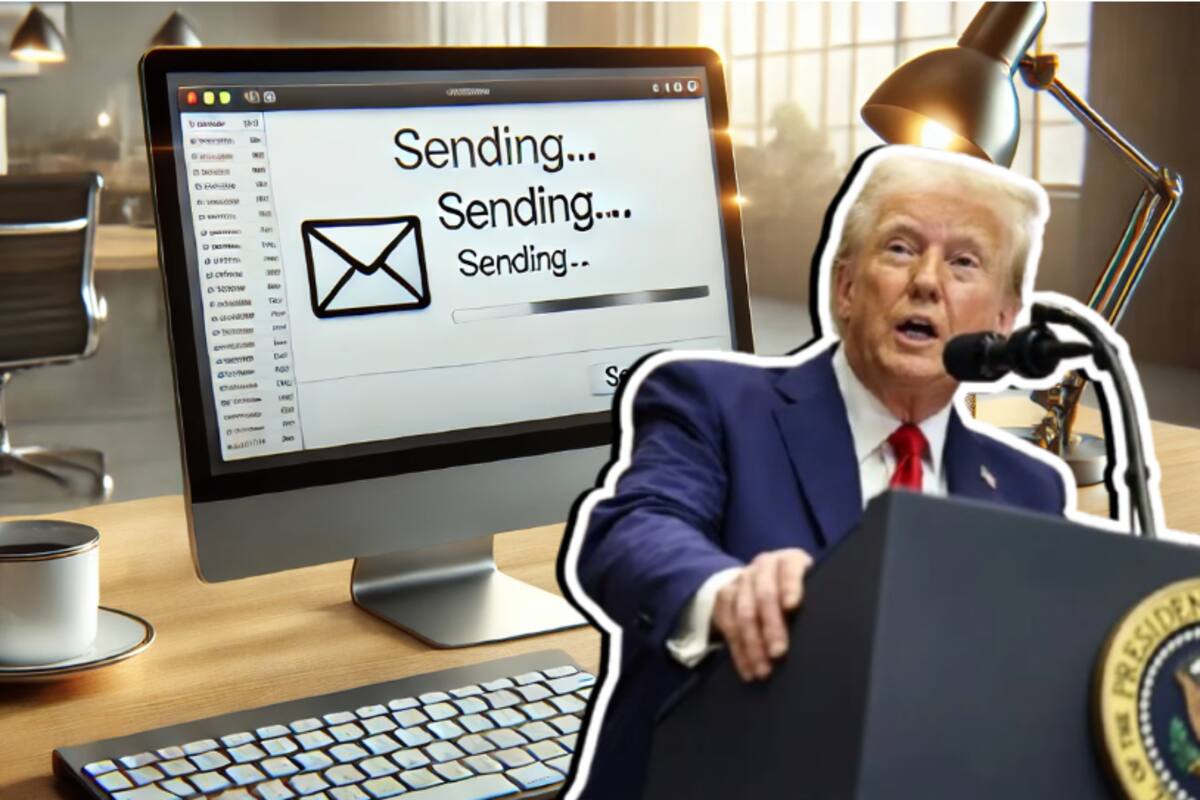 Trump prueba sistema para enviar correos masivos a 2,3 millones de empleados federales
