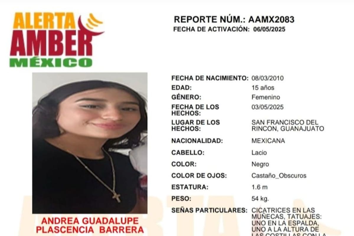 Activan Alerta Amber por Andrea Guadalupe Plascencia Barrera