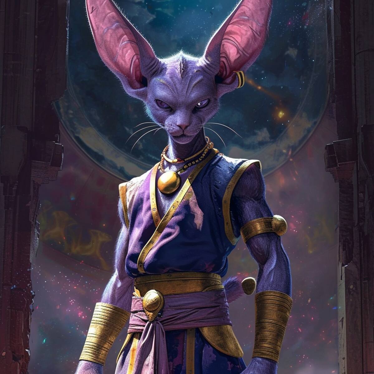 Bills, el Dios de la Destrucción, cobra vida en una asombrosa interpretación realista gracias a la inteligencia artificial.