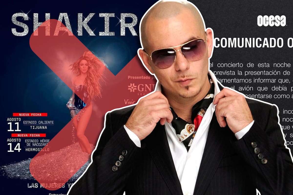 Pitbull cancela show con Shakira en Tijuana por problemas técnicos