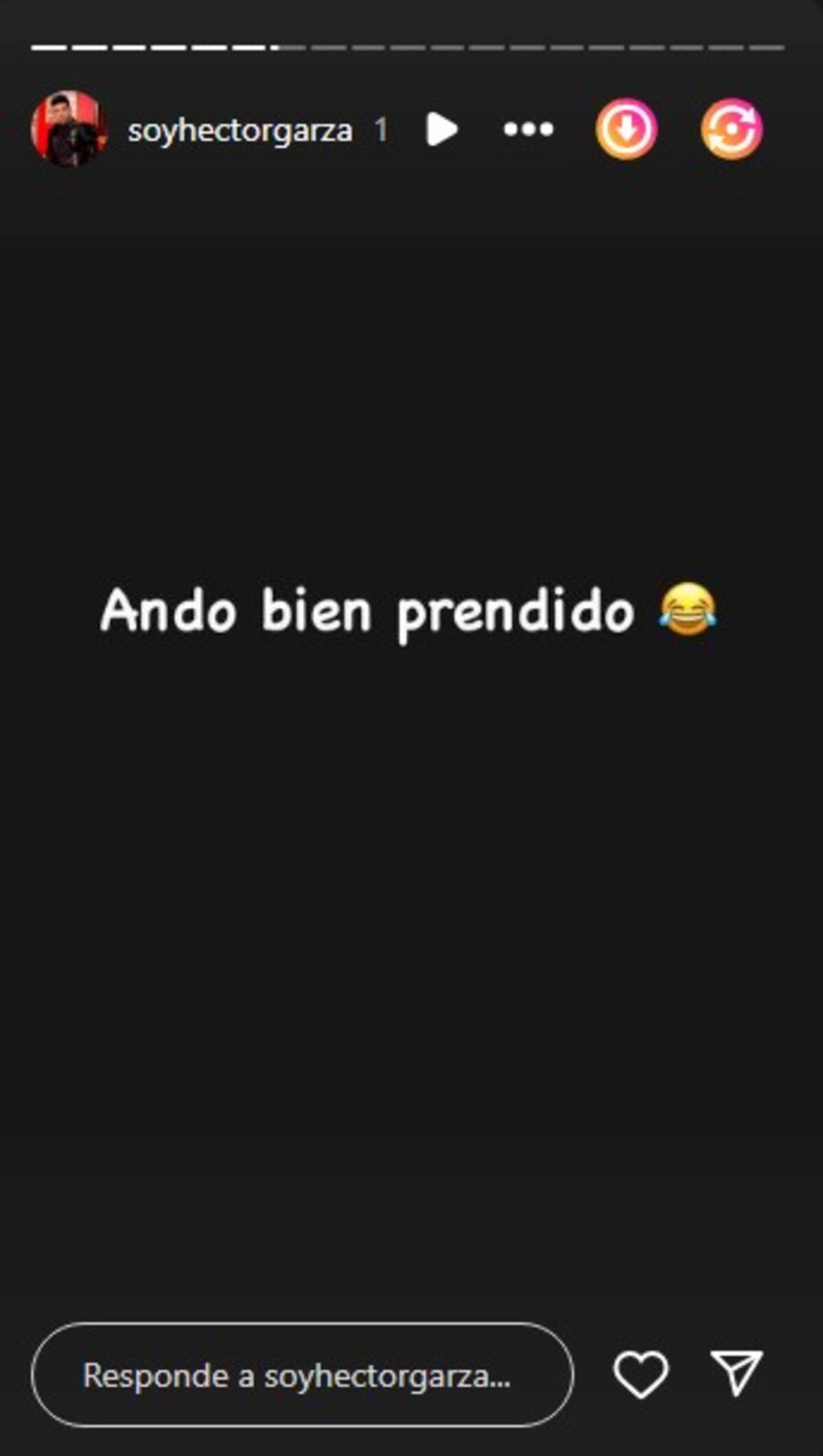 Héctor tomó el incidente con humor