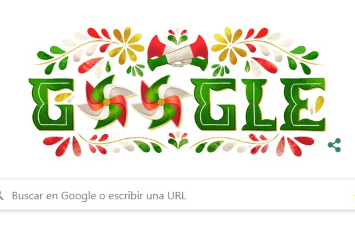 Google de fiesta por el Día de la Independencia de México con un doodle