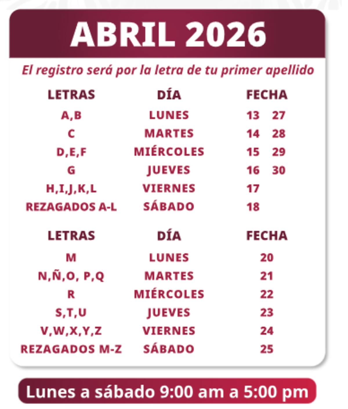 El proceso de registro será ordenado y paulatino | Captura gob.mx/bienestar