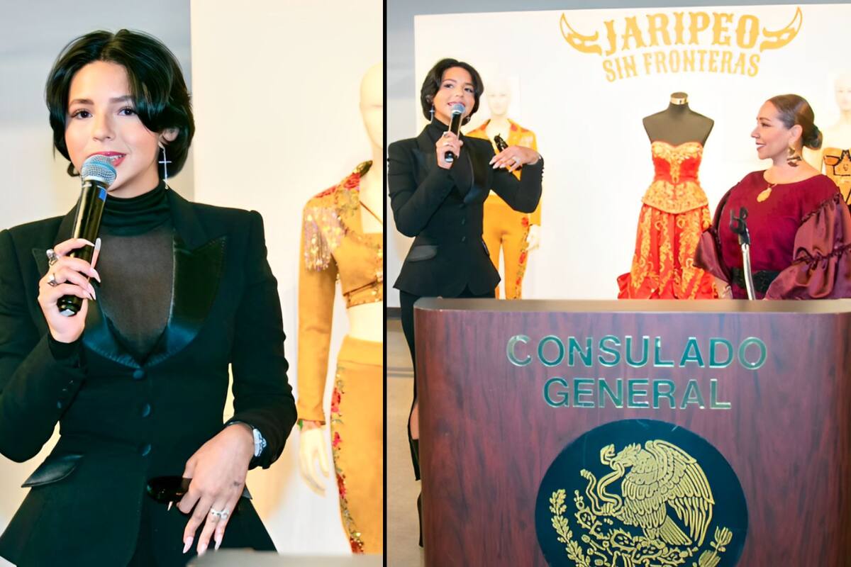 Ángela Aguilar presenta su colección de vestidos en Houston y deja mensaje a Nodal