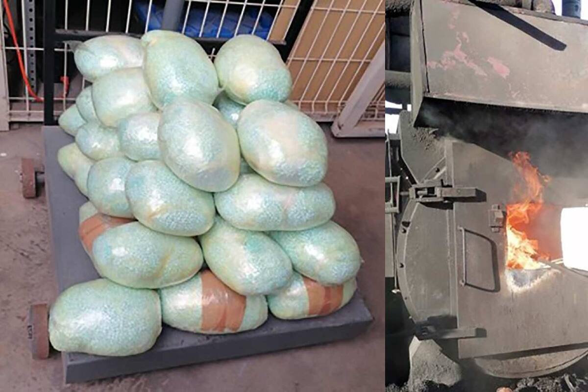 FGR incinera más de dos millones de pastillas de fentanilo