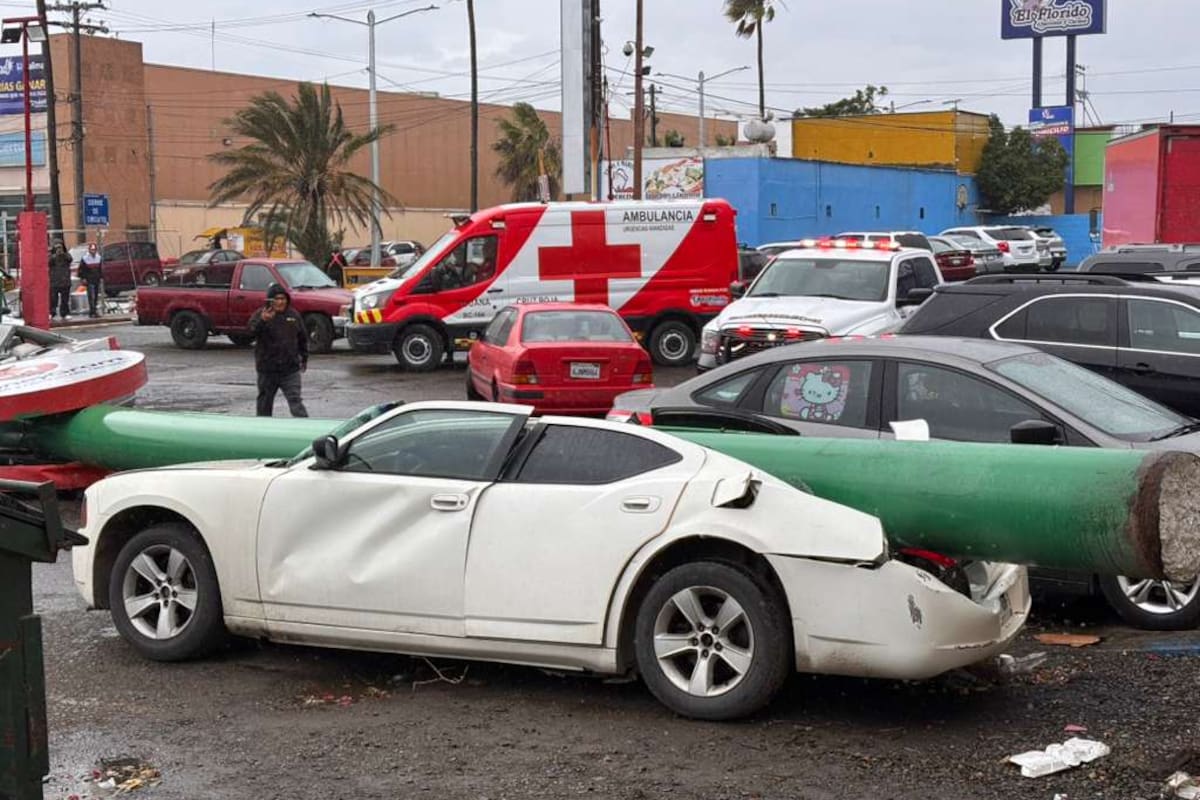 Se salvan de ser aplastados por letrero espectacular en El Soler