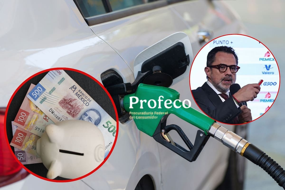 Precio promedio de la gasolina baja a 23.90 pesos: Profeco señala a estaciones con sobreprecio