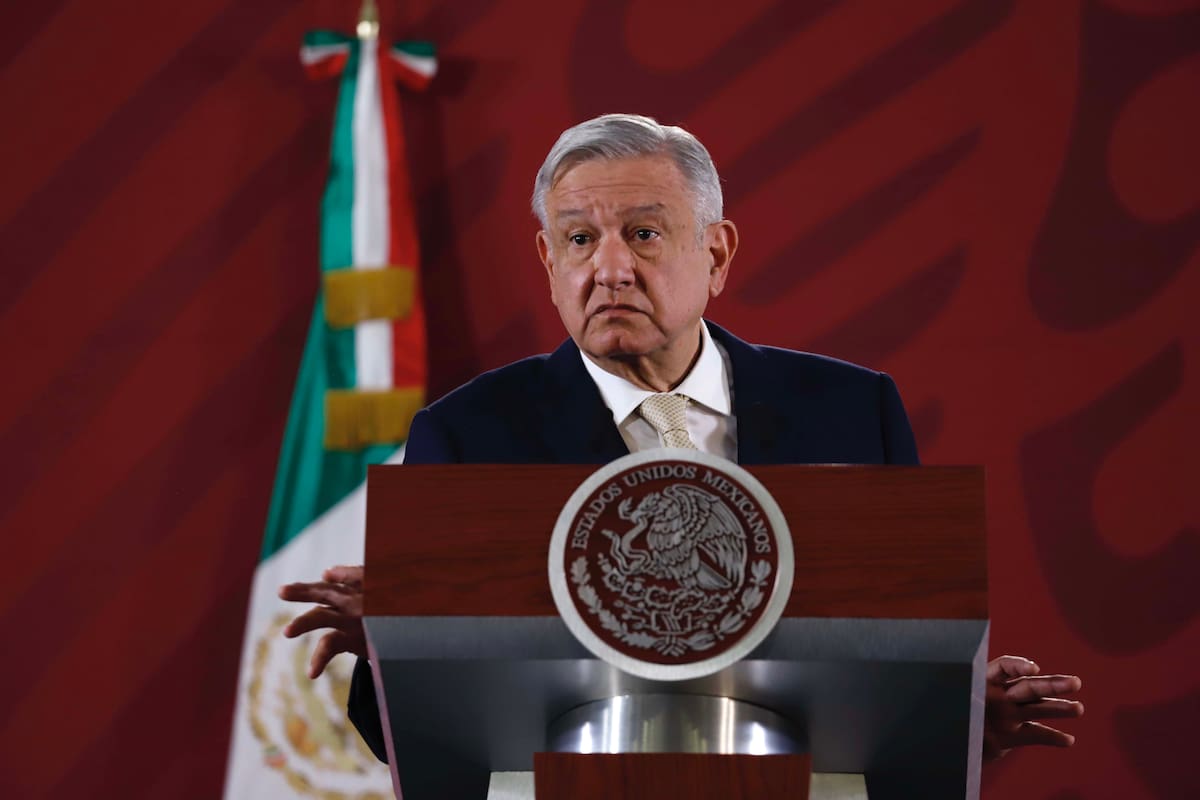Fotografía de archivo del presidente Andrés Manuel López Obrador durante su conferencia matutina en Palacio Nacional, el viernes 29 de noviembre de 2019. | Crédito: Agencia EL UNIVERSAL/Berenice Fregoso/EELG