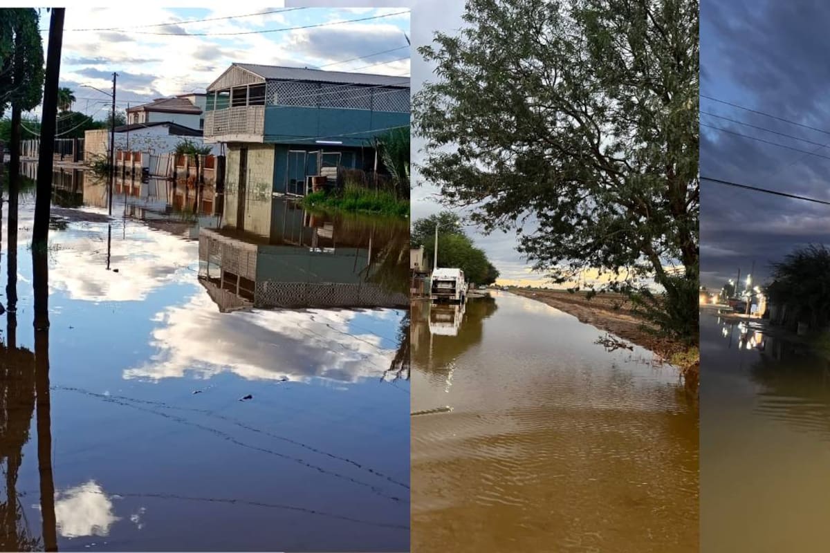 Atienden inundaciones en viviendas y calles del Valle de Mexicali tras las lluvias