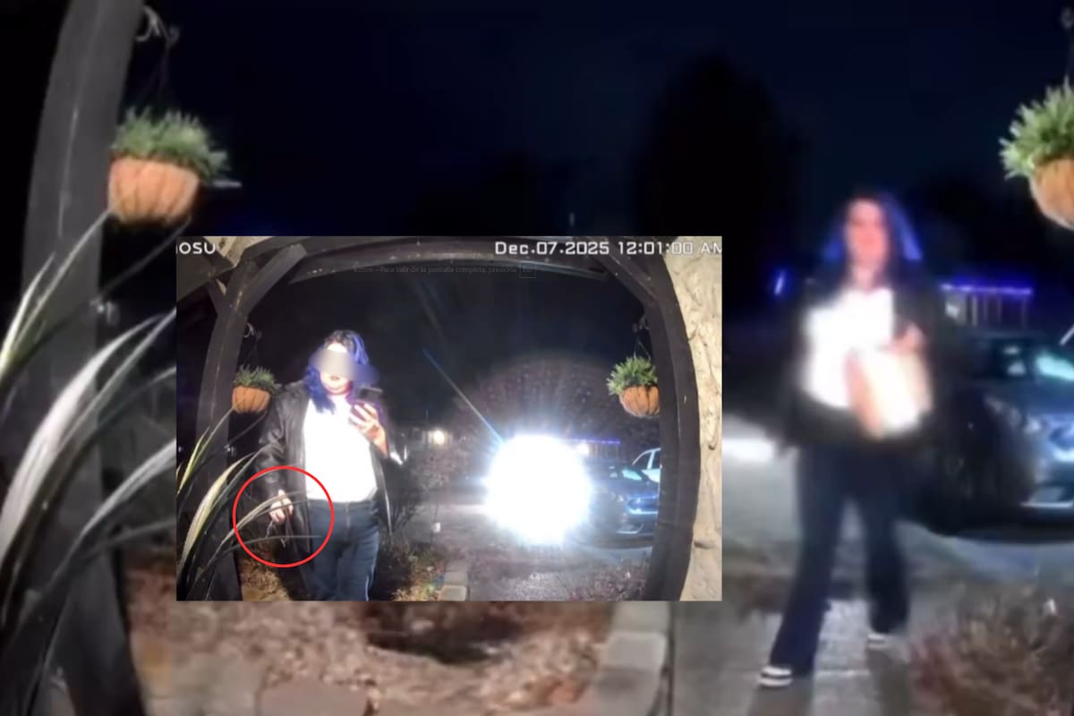 Video muestra a una repartidora de aplicación rociando gas pimienta sobre el pedido de sus clientes; las autoridades la están buscando y podría recibir hasta 20 años de cárcel