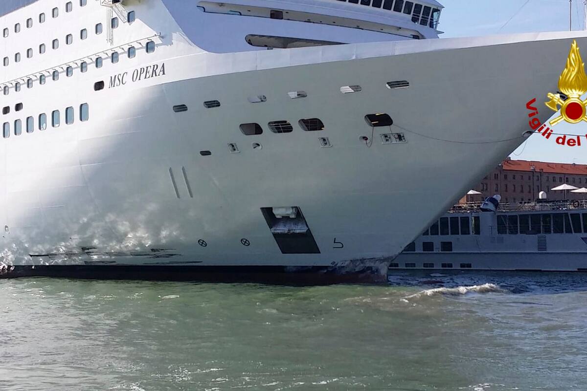 Venecia: Piden prohibir cruceros en canal de Giudecca