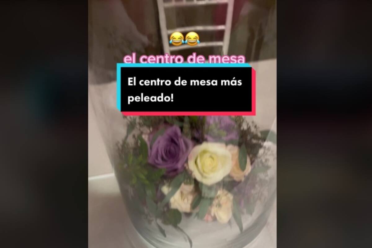 Se indigna porque no la dejaron llevarse el centro de mesa en la fiesta
