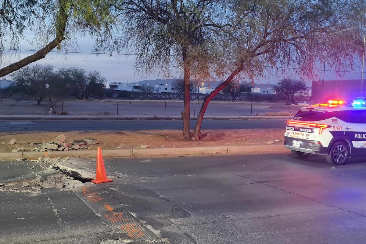 Levantamiento de concreto en bulevar Luis Donaldo Colosio fue debido a altas temperaturas