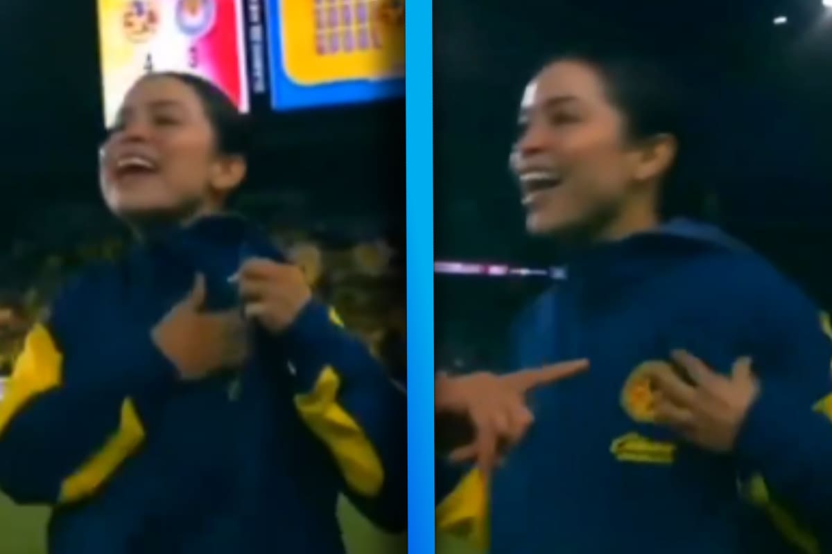 VIDEO: Jugadora del América Femenil les muestra el escudo a las Chivas tras ganarles en el último minuto