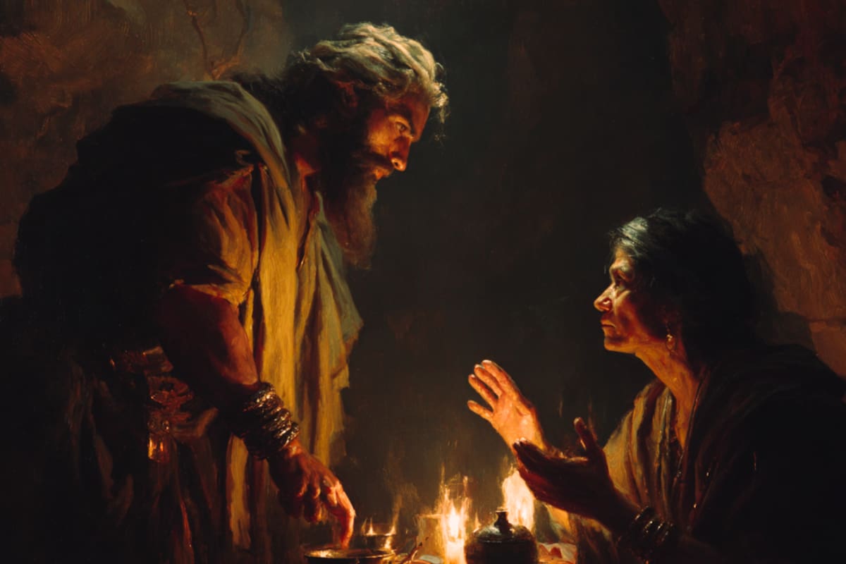 “El pasaje que muestra el poder de Dios en todos los ámbitos.”: ¿el rey Saúl contactó a los muertos a través de una bruja, según la Biblia?