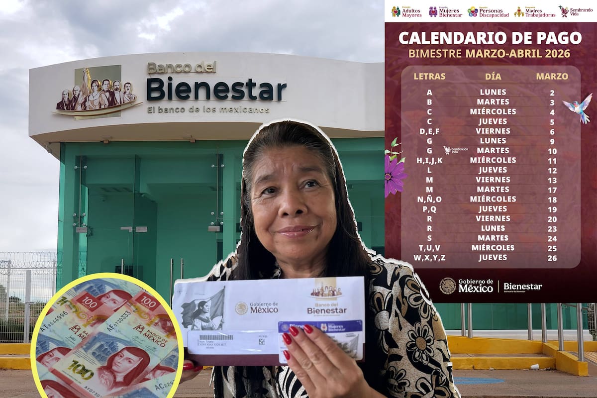 Pensión Bienestar marzo 2026: En qué letra van los pagos y quiénes faltan por recibir los 6,400 pesos