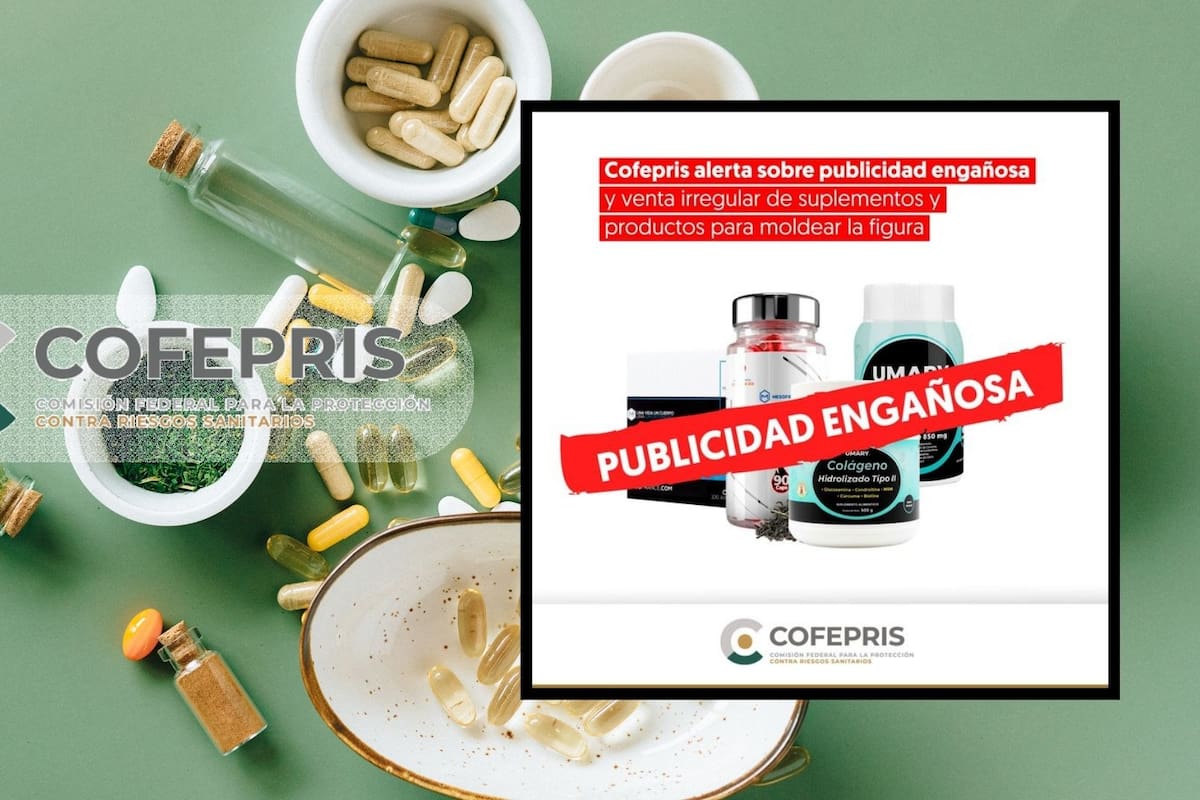 ¡Cuidado! Estos suplementos alimenticios son engañosos y pueden poner en riesgo la salud alerta Cofepris