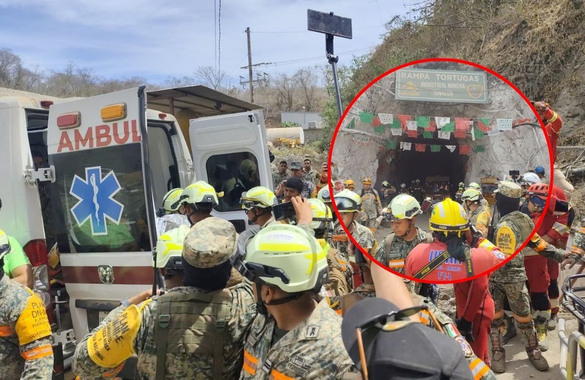 Rescatan con vida al minero Francisco Zapata tras 14 días atrapado en mina de Sinaloa