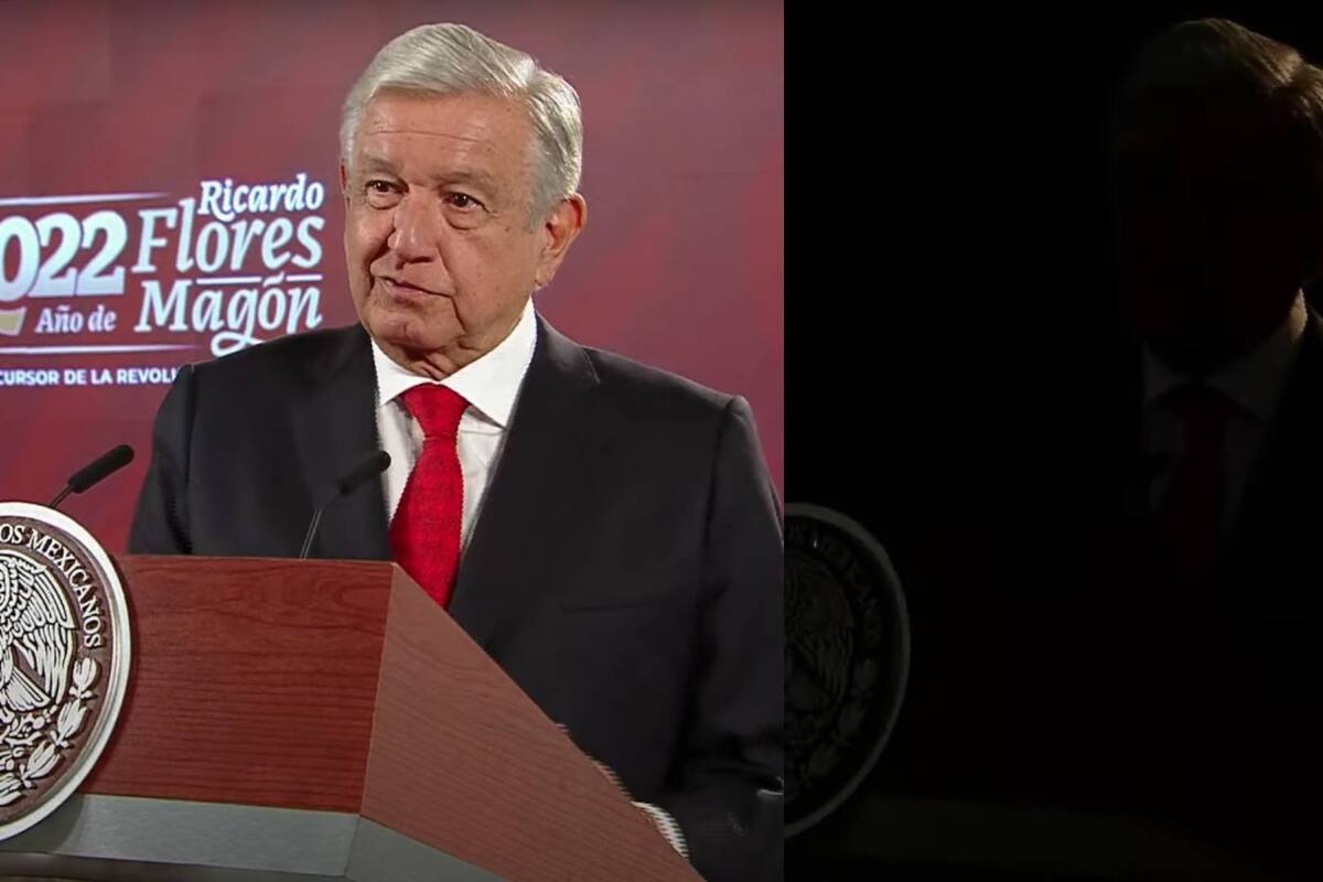 VIDEO: Se va la luz en la mañanera y así es como reaccionó AMLO