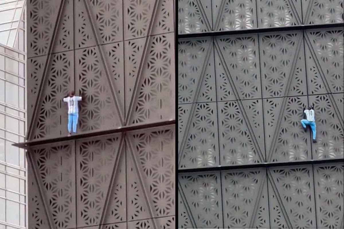 VIDEO: Hombre temerario escala sin protección edificio en Buenos Aires, ¿qué le pasó?