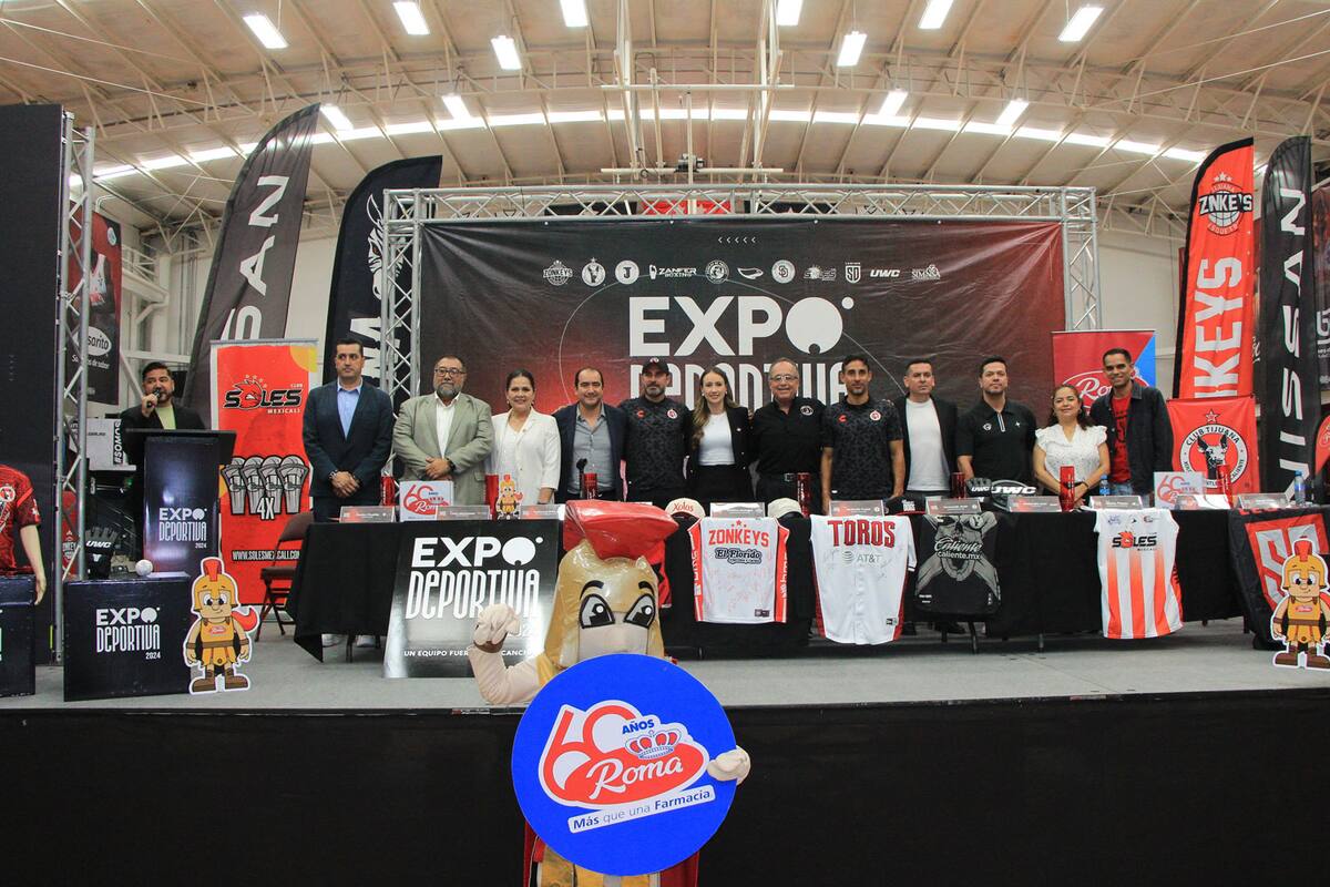 Representantes de los equipos participantes en la Expo Deportiva estuvieron presentes en la conferencia de prensa.