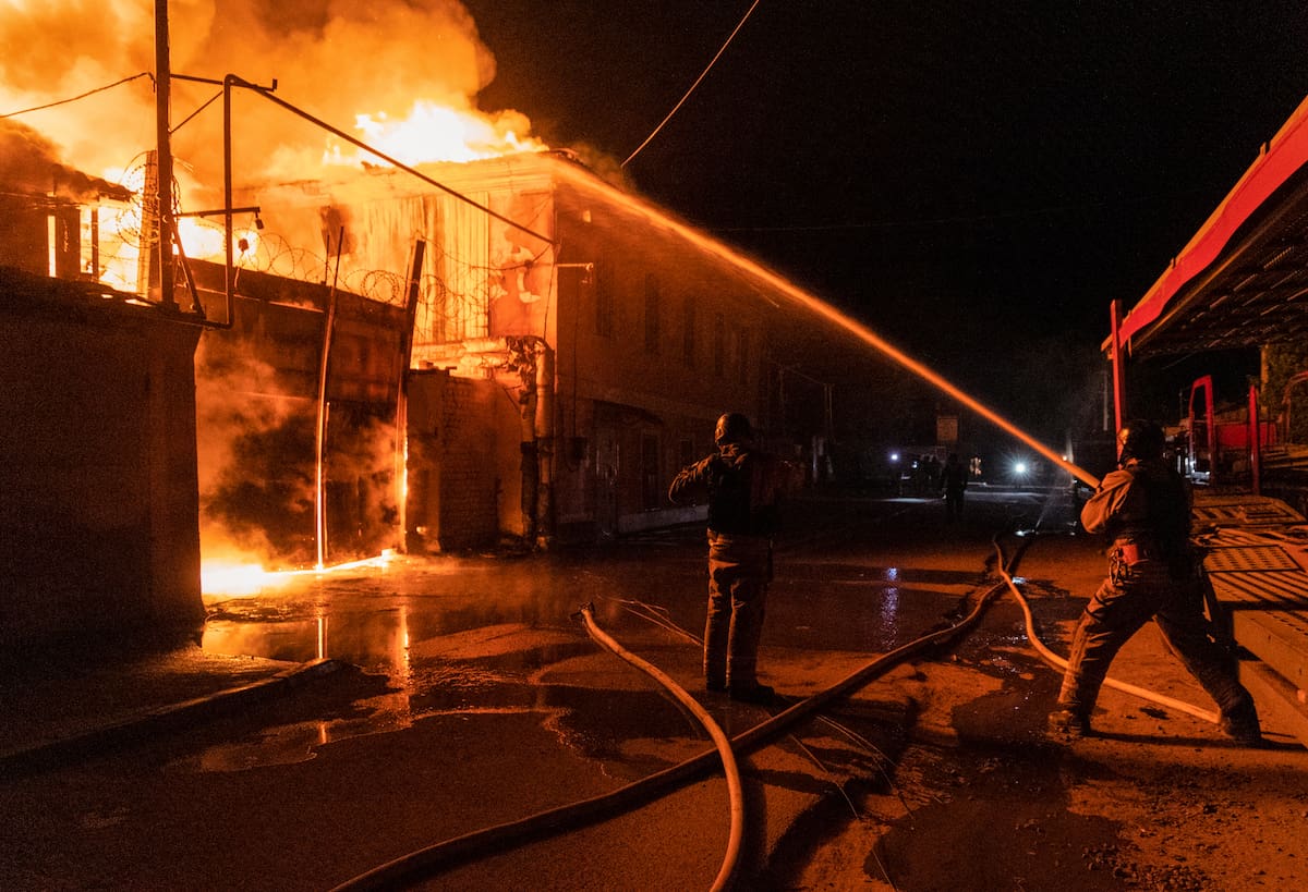 Imagen de un reciente ataque ruso sobre Ucrania. EFE/EPA/YAKIV LIASHENKO