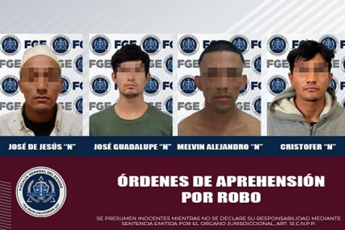 Cinco detenidos por robo en Mexicali tras operativo de la Fiscalía