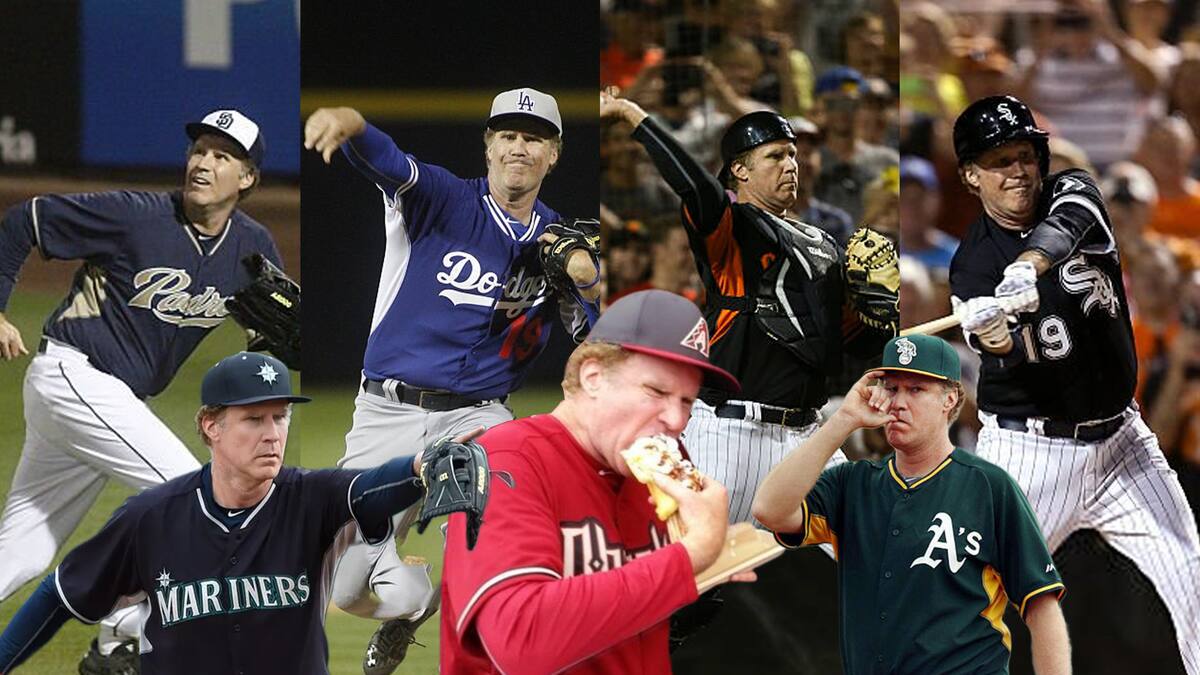 ¡Surrealista! La vez que el actor Will Ferrell jugó con 10 equipos de la MLB en un mismo día