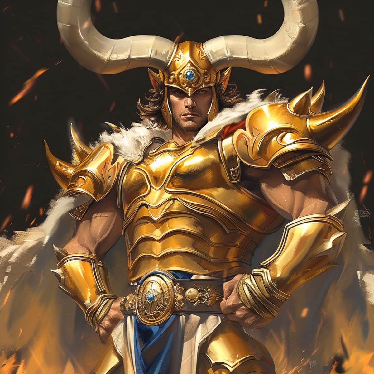 La imponente presencia de Aldebarán de Tauro cobra vida en esta visión realista generada por inteligencia artificial.