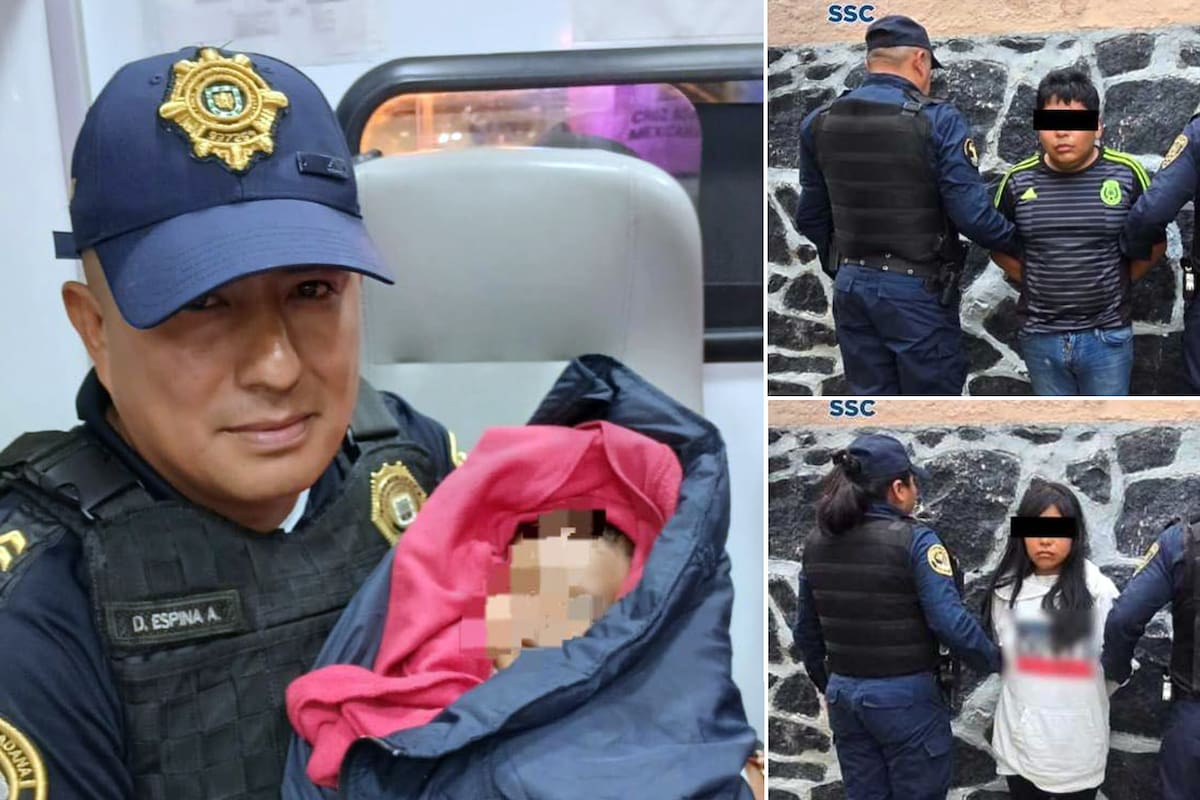 Bebé de cuatro meses es abandonado con hipotérmia en una banqueta de CDMX; encontraron a los papás en cámaras de seguridad y fueron detenidos